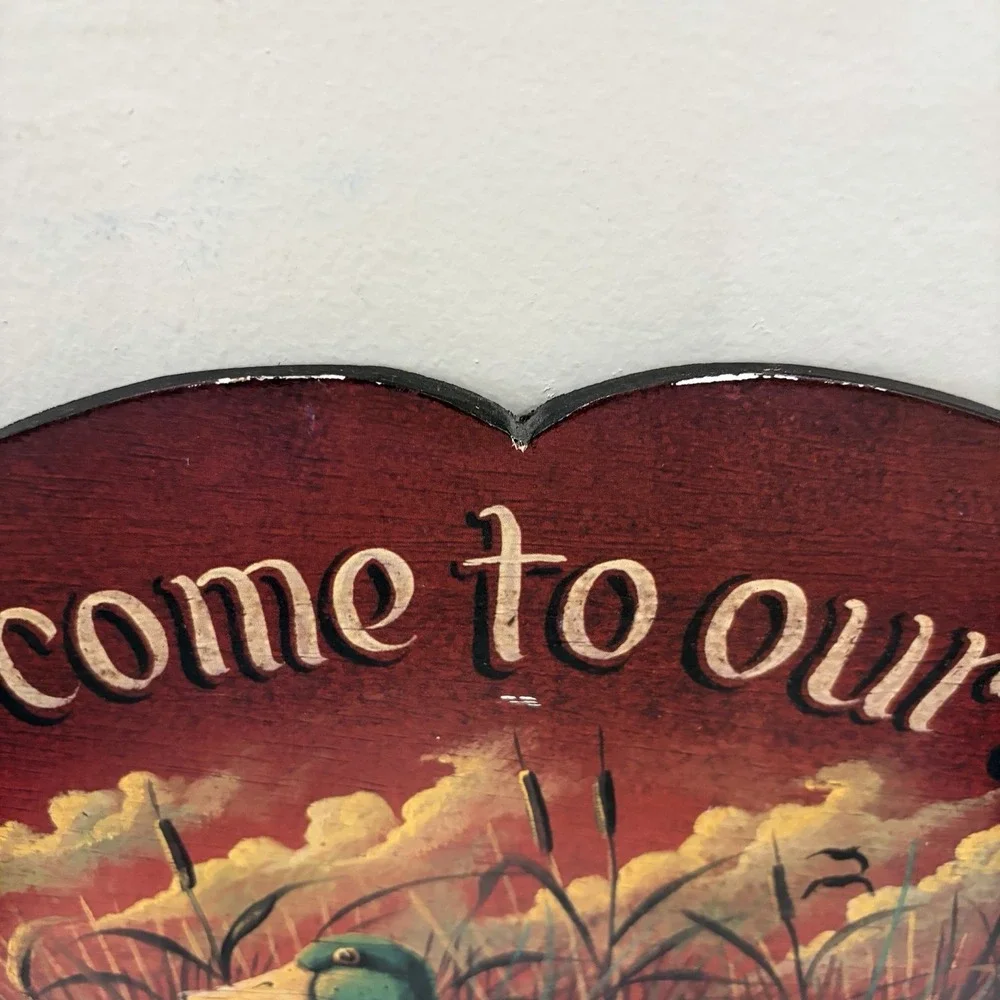 Welcome to Our‎ Home Sportsman Hunters sign with Mallard Duck 15